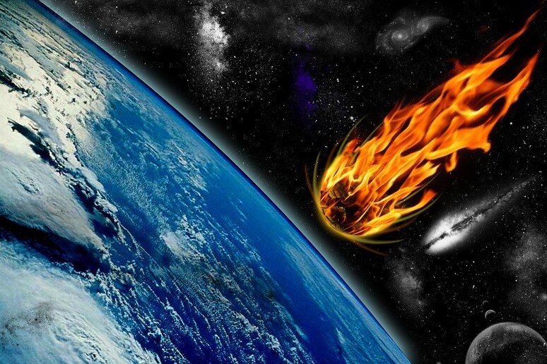 Rappresentazione artistica dell 'impatto di una cometa sulla Terra (fonte: Pixabay) - RIPRODUZIONE RISERVATA