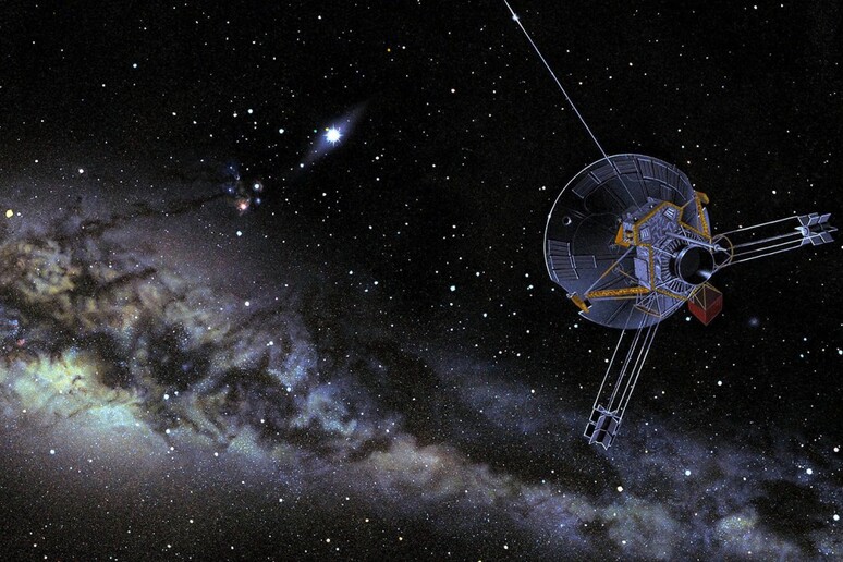 Rappresentazione artistica della missione Pioneer 10 (fonte: NASA) - RIPRODUZIONE RISERVATA