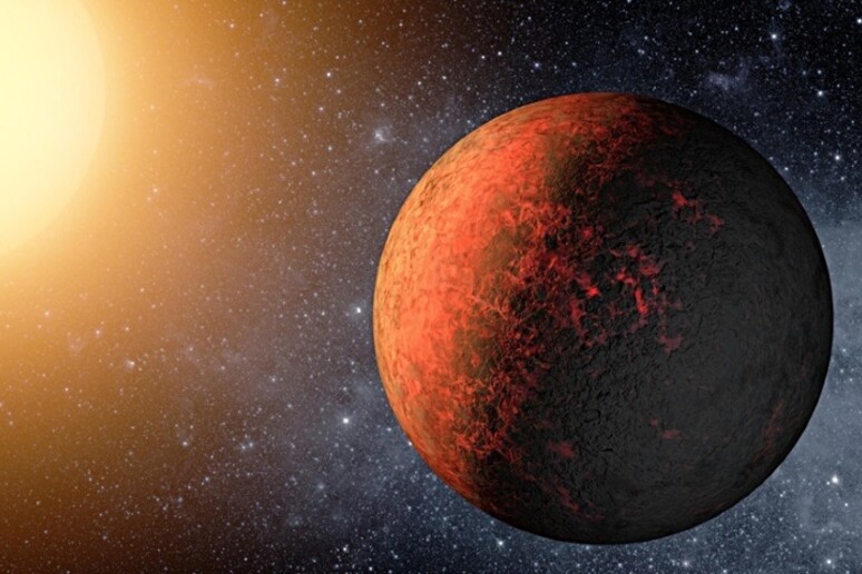 Un 'interpretazione artistica del pianeta sosia di Mercurio in orbita ravvicinata intorno alla stella madre (fonte  NASA, Ames, JPL-Caltech) - RIPRODUZIONE RISERVATA