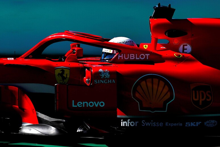 La Rossa di Sebastian Vettel © ANSA/EPA