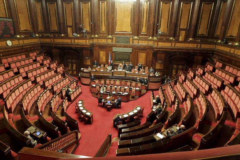 Aula del Senato in una foto d 'archivio - RIPRODUZIONE RISERVATA