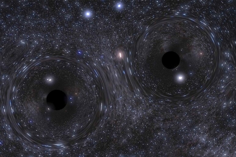 Simulazione dei buchi neri che si formano e collidono in un ambiente ad alta densità stellare (fonte: MIT) - RIPRODUZIONE RISERVATA