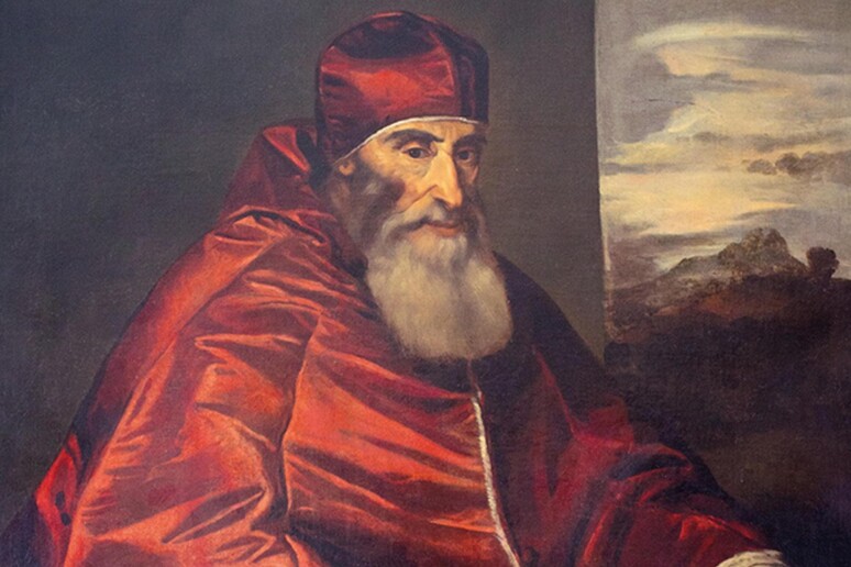Il  'Ritratto di Paolo III Farnese ' di Tiziano - RIPRODUZIONE RISERVATA