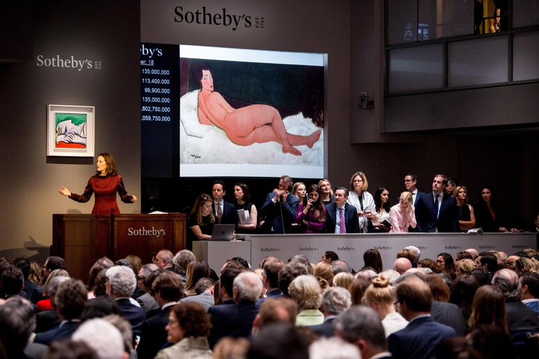 Grande nudo di Modigliani all 'asta da Sotheby 's a NY - RIPRODUZIONE RISERVATA