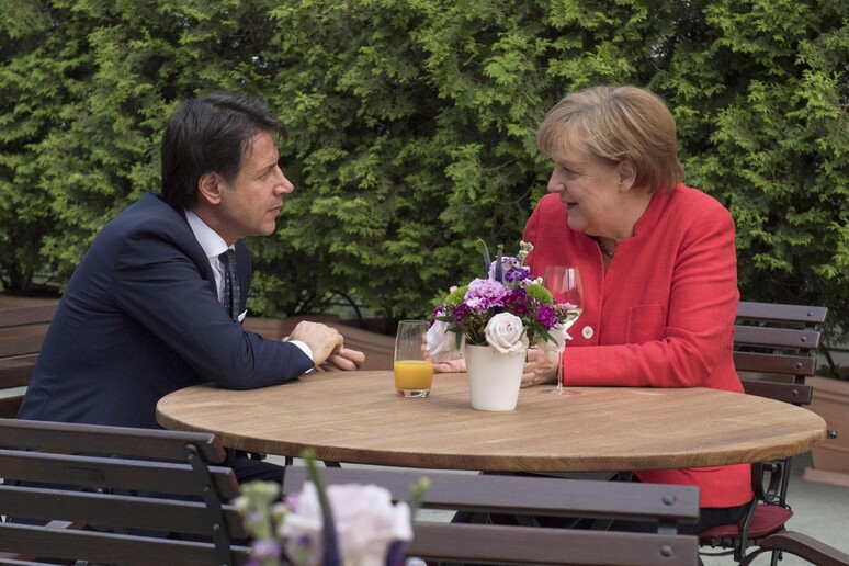 Merkel e Conte a Berlino © ANSA/EPA