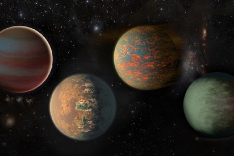 Rappresentazione artistica di pianeti esterni al Sistema Solare (fonte: NASA/Jpl-Caltech) - RIPRODUZIONE RISERVATA