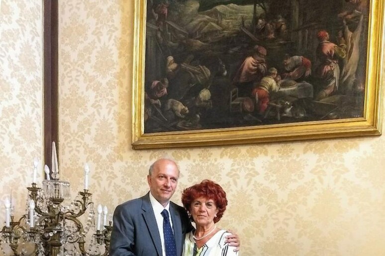 Il passaggio di consegne fra la ministra uscente Valeria Fedeli e il neo ministro Marco Bussetti, Roma, 5 giugno  2018 - RIPRODUZIONE RISERVATA