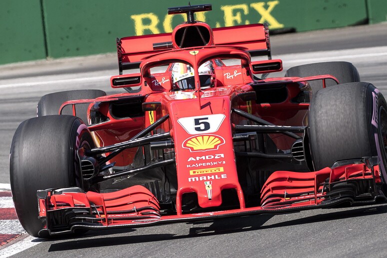 F1: la Ferrari di Vettel conquista la pole in Canada © ANSA/AP