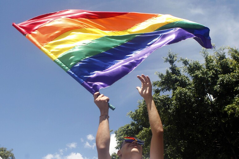 Gay pride in una foto di archivio © ANSA/EPA