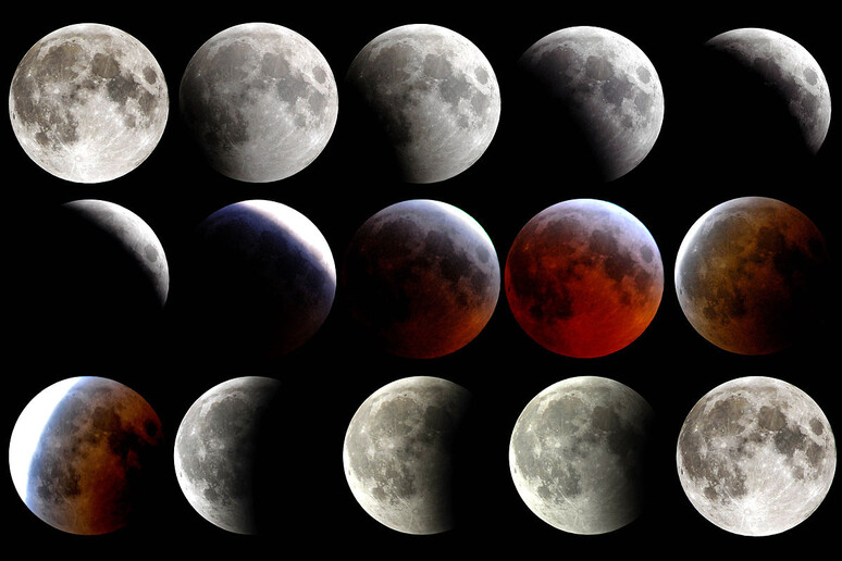 L 'eclissi di Luna del 3 marzo 20017 (fonte:  U.S. Navy) - RIPRODUZIONE RISERVATA