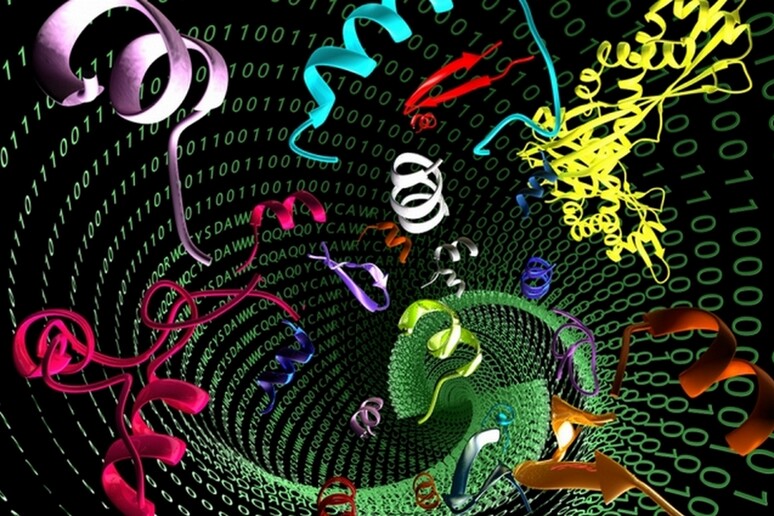 Rappresentazione artistica delle molecole che potrebbero diventare gli antibiotici del futuro (fonte: Ella Marushchenko) - RIPRODUZIONE RISERVATA