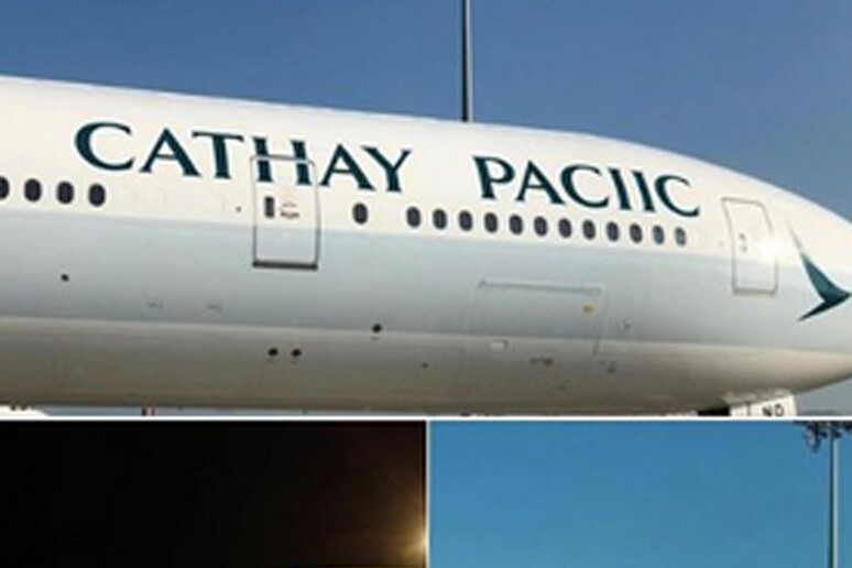 la Cathay Pacific sbaglia nome su livrea aereo e stampa  'CATHAY PACIIC ' - RIPRODUZIONE RISERVATA