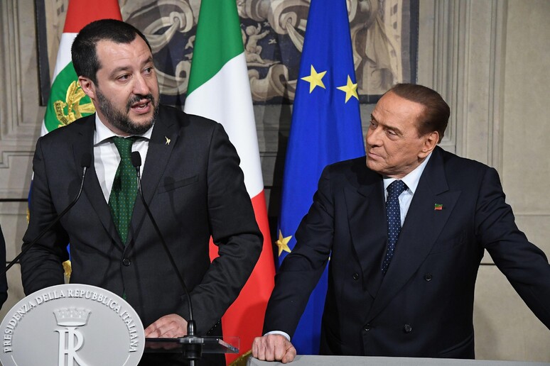 Salvini e Berlusconi (archivio) - RIPRODUZIONE RISERVATA