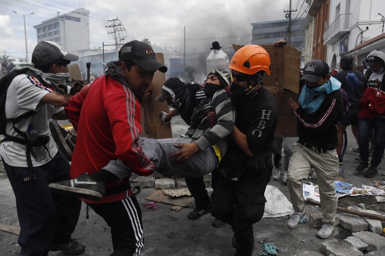 La protesta in Ecuador © ANSA/EPA