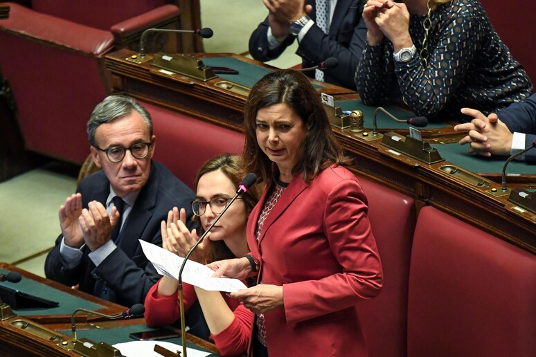 La parlamentare di Leu Laura Boldrini - RIPRODUZIONE RISERVATA
