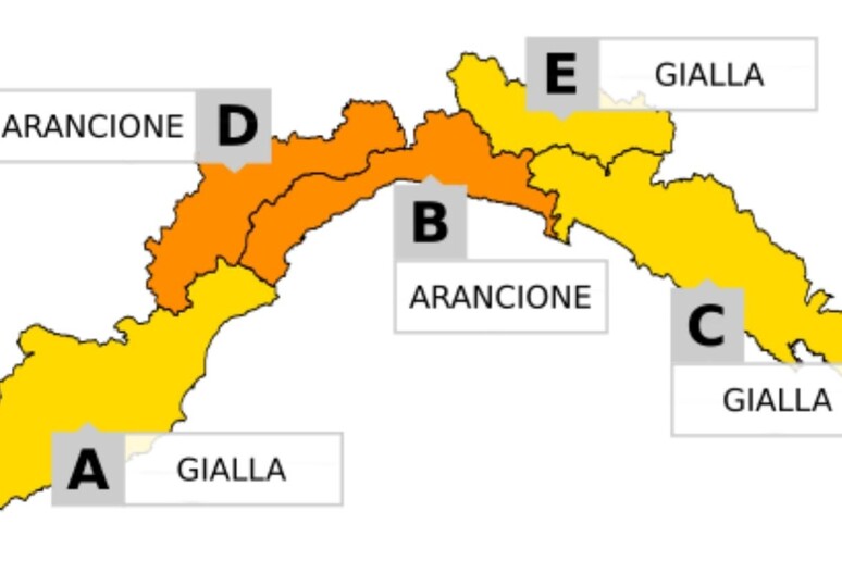 Allerta meteo in Liguria - RIPRODUZIONE RISERVATA