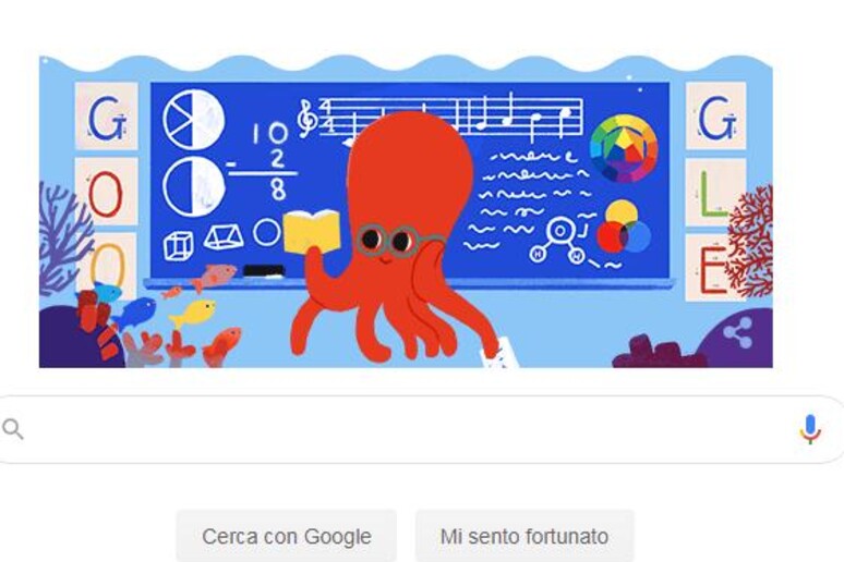 Giornata Mondiale dell 'Insegnante, il doodle di Google - RIPRODUZIONE RISERVATA