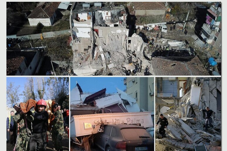 Immagini del terremoto in Albania - RIPRODUZIONE RISERVATA