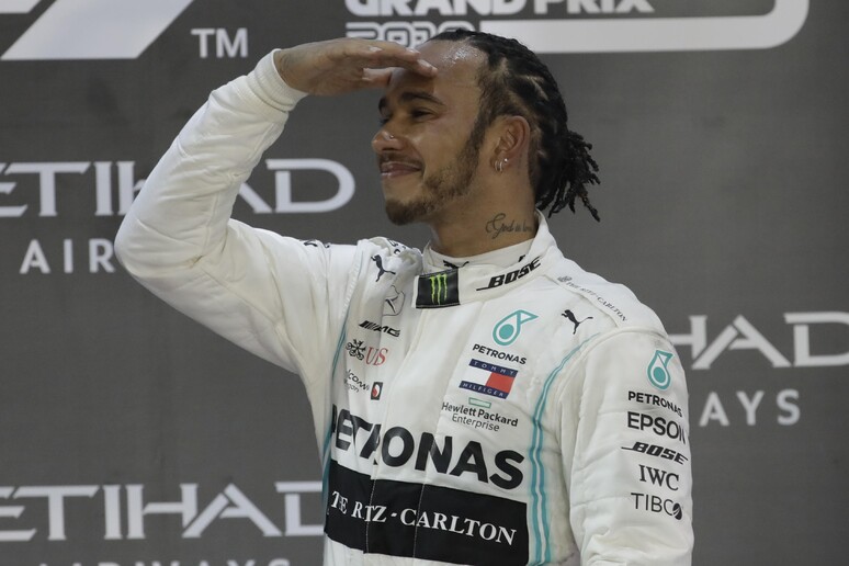 F1: ad Abu Dhabi vince Hamilton, Leclerc è terzo © ANSA/AP