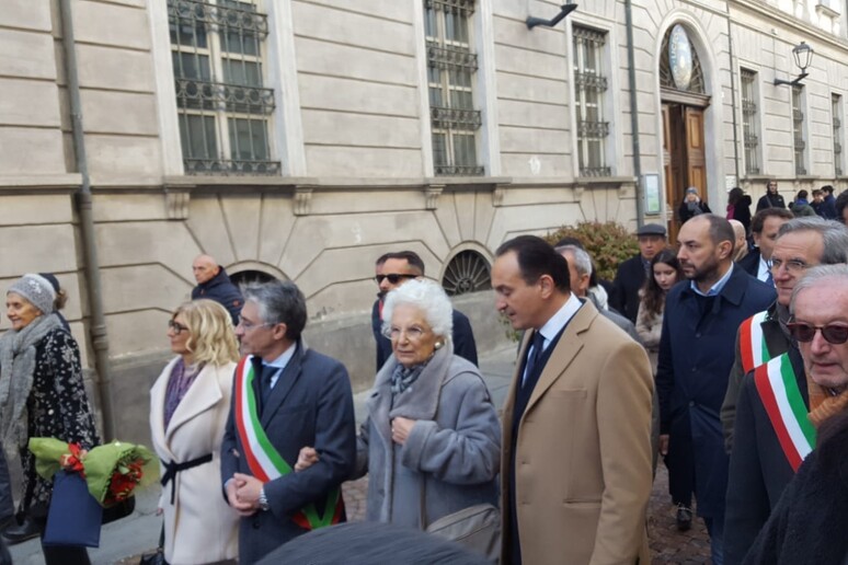La senatrice a vita Liliana Segre ad Alba (Cuneo) per ricevere il riconoscimento  'Tartufo dell 'anno  2019 ' - RIPRODUZIONE RISERVATA