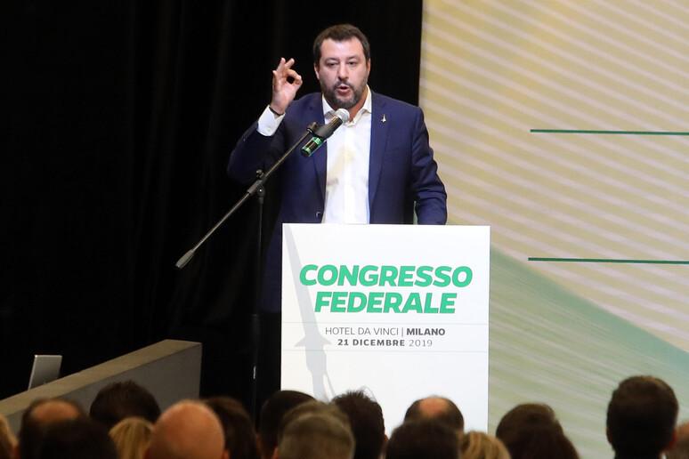 Lega party 's Secretary Matteo Salvini - RIPRODUZIONE RISERVATA