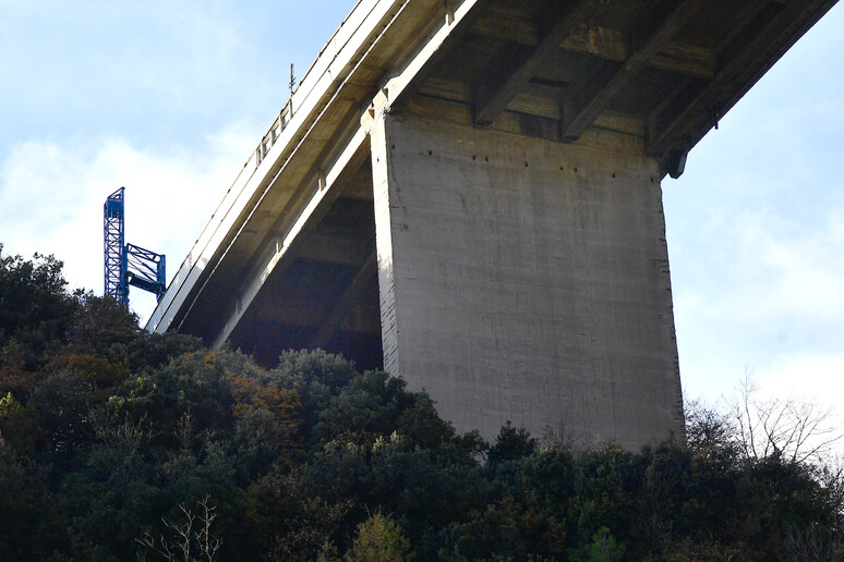 Autostrade, il viadotto Sori sulla A12 - RIPRODUZIONE RISERVATA