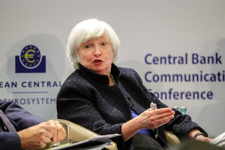 L 'ex presidente della Fed Janet Yellen - RIPRODUZIONE RISERVATA