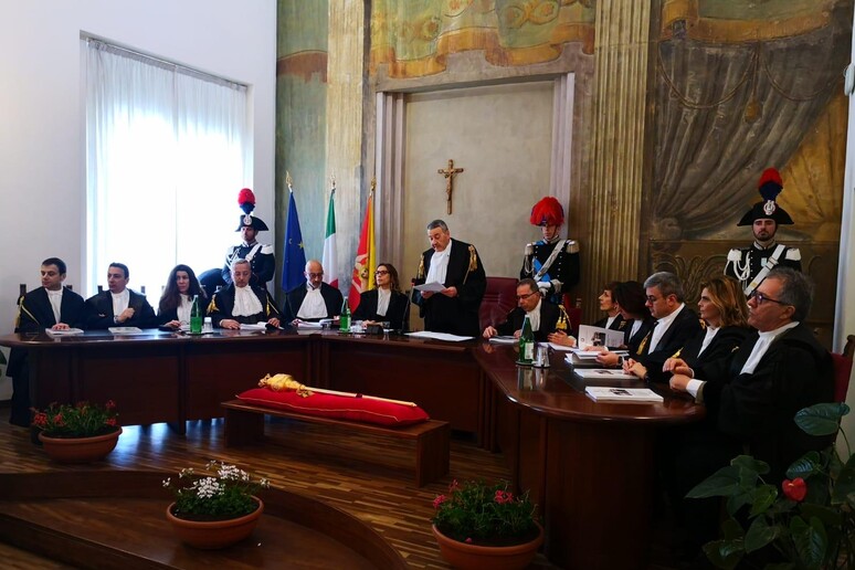 La cerimonia di inaugurazione dell 'anno giudiziario del Tar di Palermo - RIPRODUZIONE RISERVATA