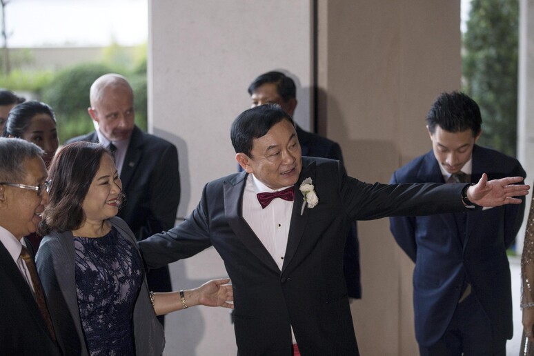 Thaksin Shinawatra al matrimonio della figlia a Hong Kong © ANSA/EPA