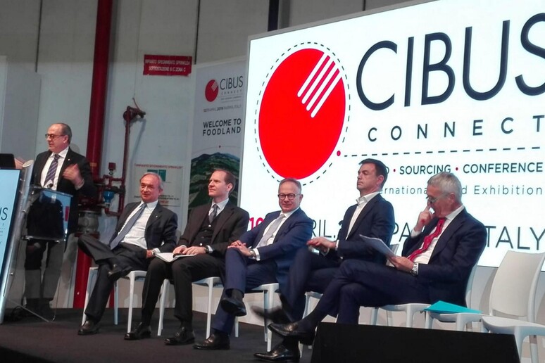 Paolo De Castro all 'inaugurazione di Cibus Connect - RIPRODUZIONE RISERVATA