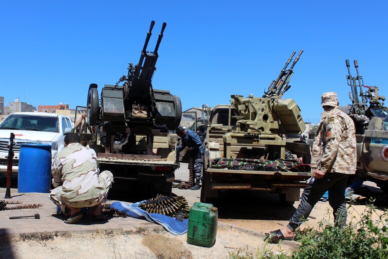 Le milizie di Haftar © ANSA/EPA