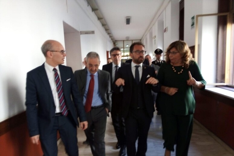 Ministro Bonafede al tribunale di Marsala - RIPRODUZIONE RISERVATA