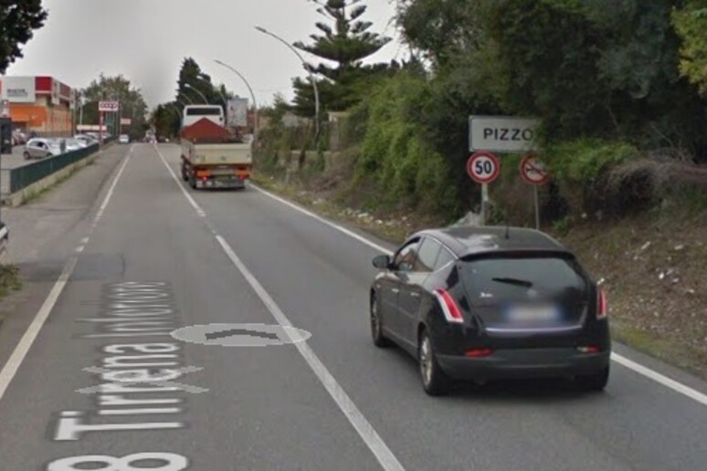 L 'arrivo a Pizzo (Vibo Valentia) da Google Maps - RIPRODUZIONE RISERVATA