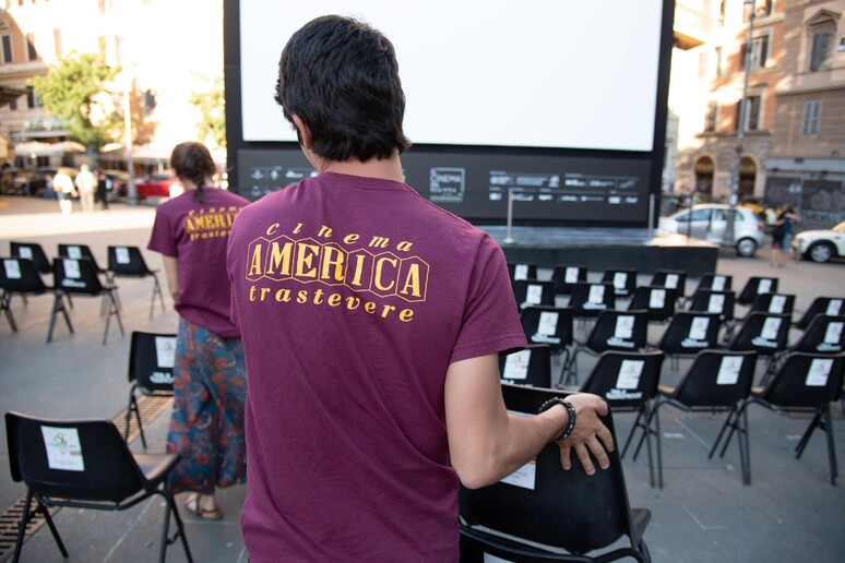 Foto d 'archivio di una serata del Cinema America - RIPRODUZIONE RISERVATA