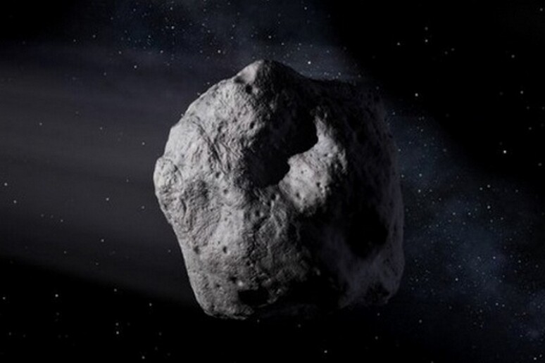 Rappresentazione artistica di un asteroide vicino alla Terra (fonte: JPL/NASA) - RIPRODUZIONE RISERVATA