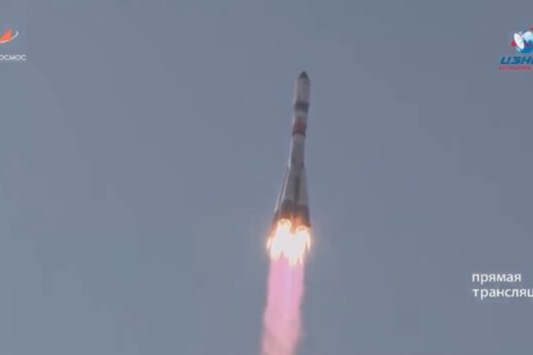 Il lancio del cargu russo Progress, diretto alla Stazione Spaziale (fonte: NASA TV) - RIPRODUZIONE RISERVATA