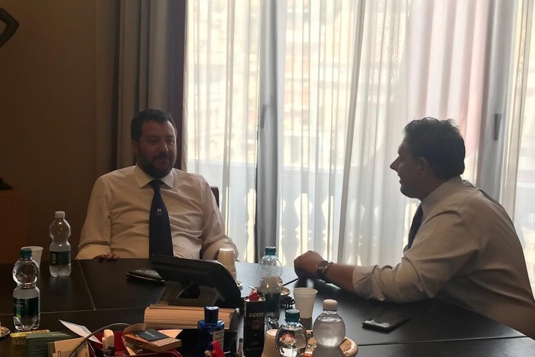 Incontro tra Salvini e Toti in Regione Liguria - RIPRODUZIONE RISERVATA