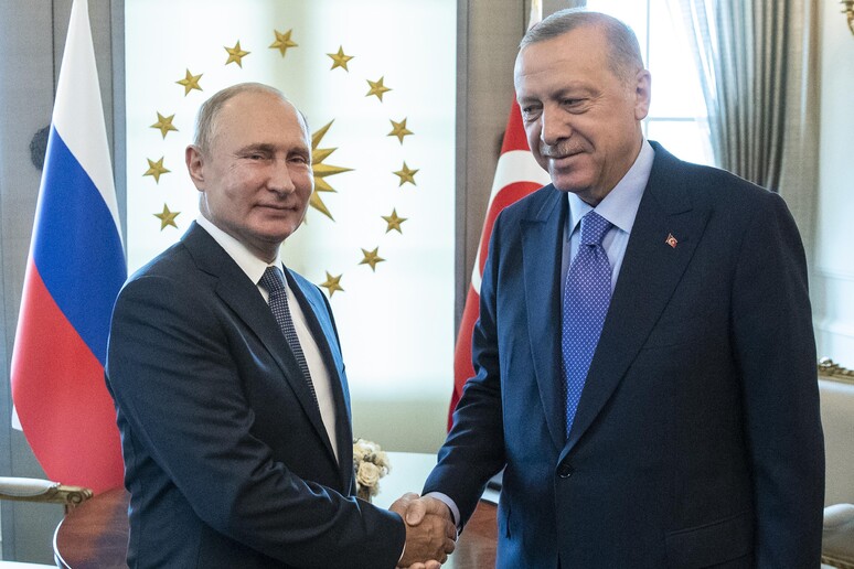 Vladimir Putin,Recep Tayyip Erdogan © ANSA/AP
