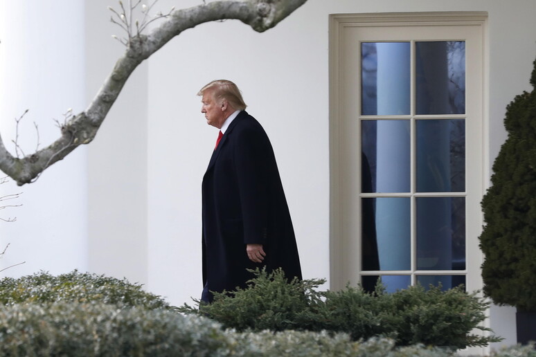 Trump departs the White House © ANSA/EPA