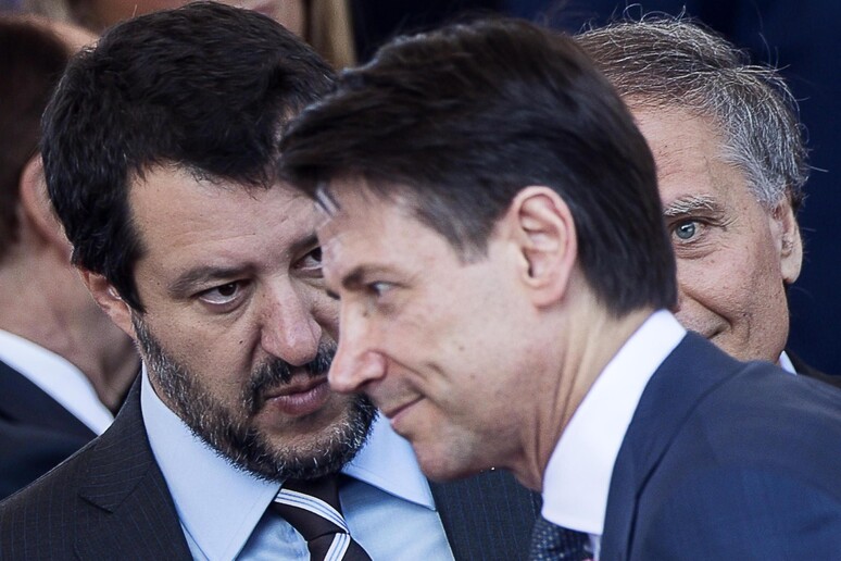 Matteo Salvini e Giuseppe Conte - RIPRODUZIONE RISERVATA
