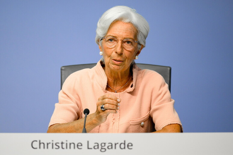 la presidente della Bce Christine Lagarde in una foto di archivio © ANSA/EPA