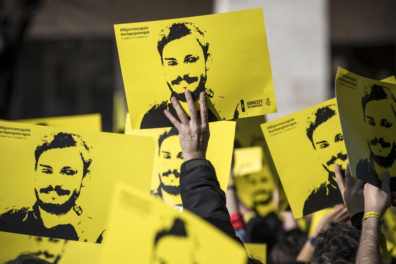 Una manifestazione per chiedere la verità sulla morte di Giulio Regeni - RIPRODUZIONE RISERVATA