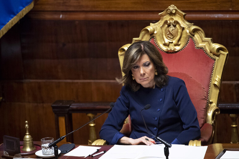 La presidente del Senato Casellati - RIPRODUZIONE RISERVATA