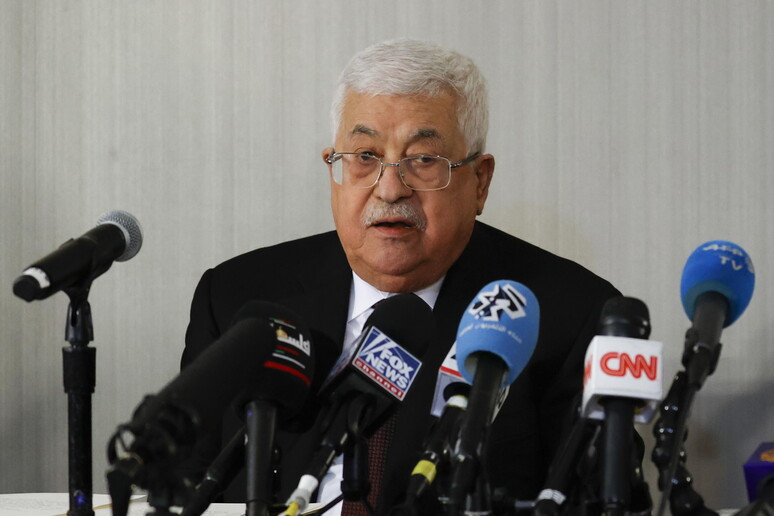 Il presidente palestinese Abu Mazen - RIPRODUZIONE RISERVATA