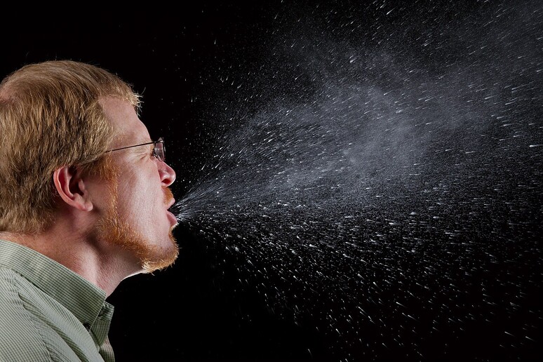 Le goccioline liberate con tosse e starnuti sono state considerate finora il più importante veicolo di trasmissione (fonte: James Gathany, Wikipedia) - RIPRODUZIONE RISERVATA