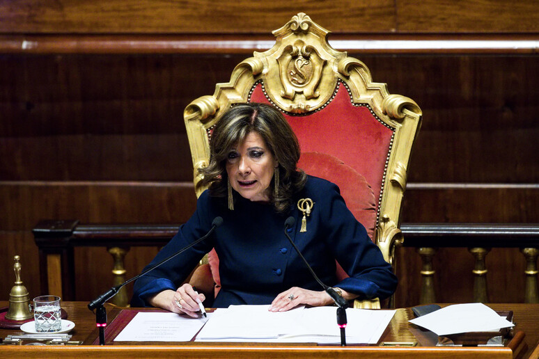 La presidente del Senato Maria Elisabetta Alberti Casellati, - RIPRODUZIONE RISERVATA