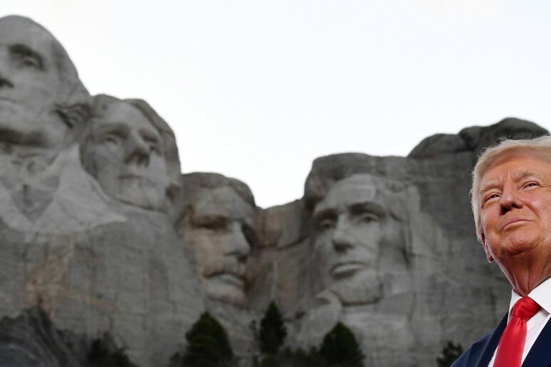 Donald Trump a Mount Rushmore © ANSA/AFP
