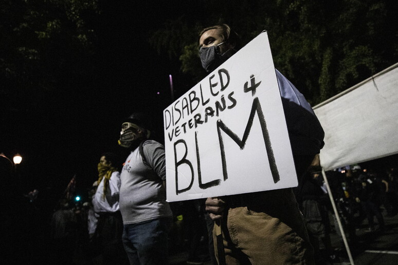 Una manifestazione del movimento Black Lives Matter © ANSA/EPA