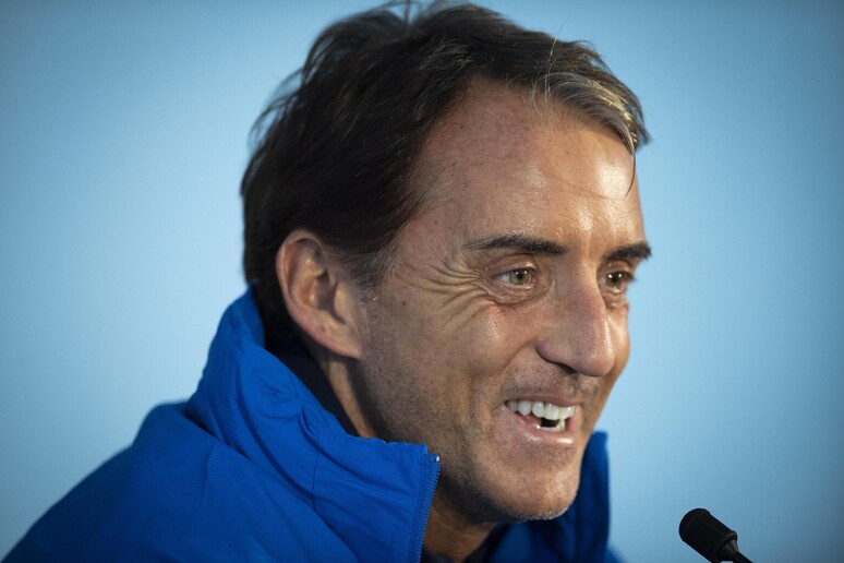 L 'allenatore della Nazionale Roberto Mancini © ANSA/EPA