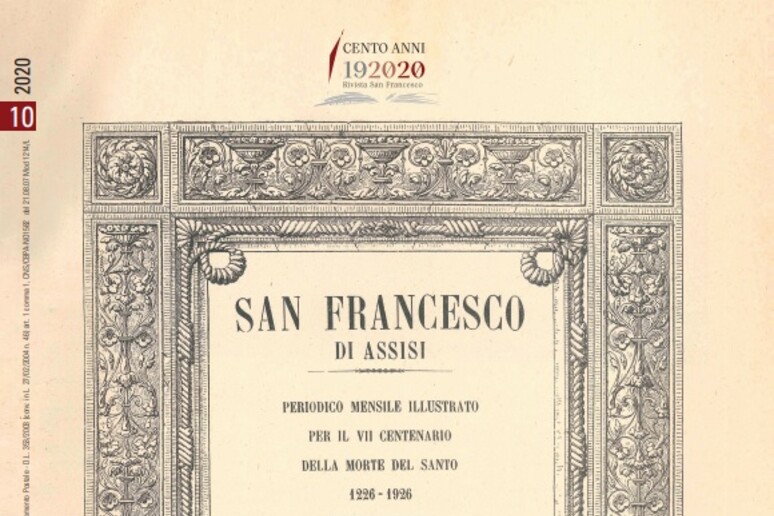 La copertina del primo volume della Rivista San Francesco - RIPRODUZIONE RISERVATA